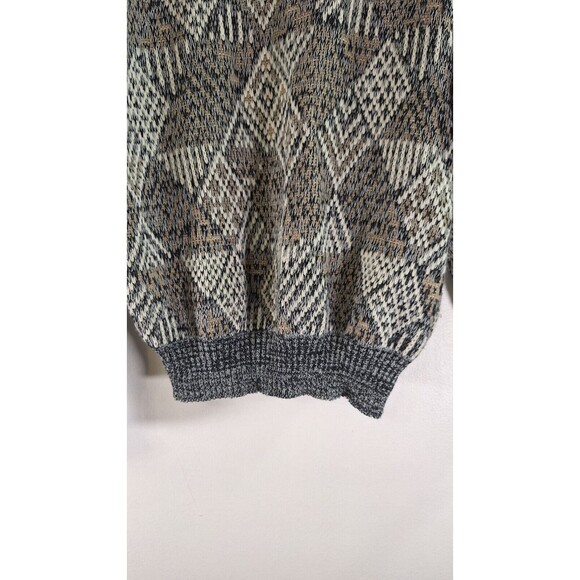 Vtg 90's MEGREGOR Cable knit Fisherman Sweater Men Sz M Grandpa Cosby Office - Picture 8 of 8